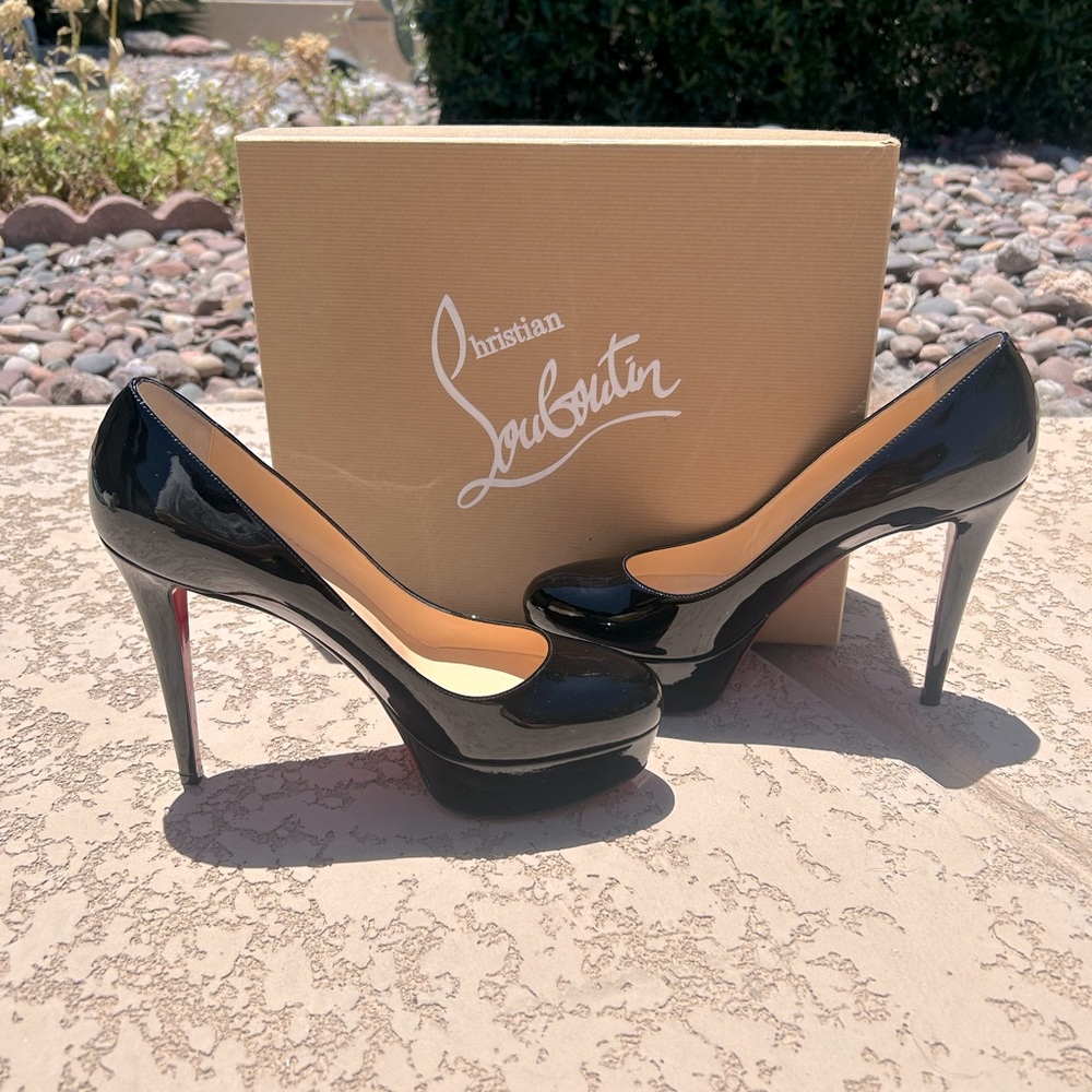 Christian Louboutin Black Patent Leather Heels